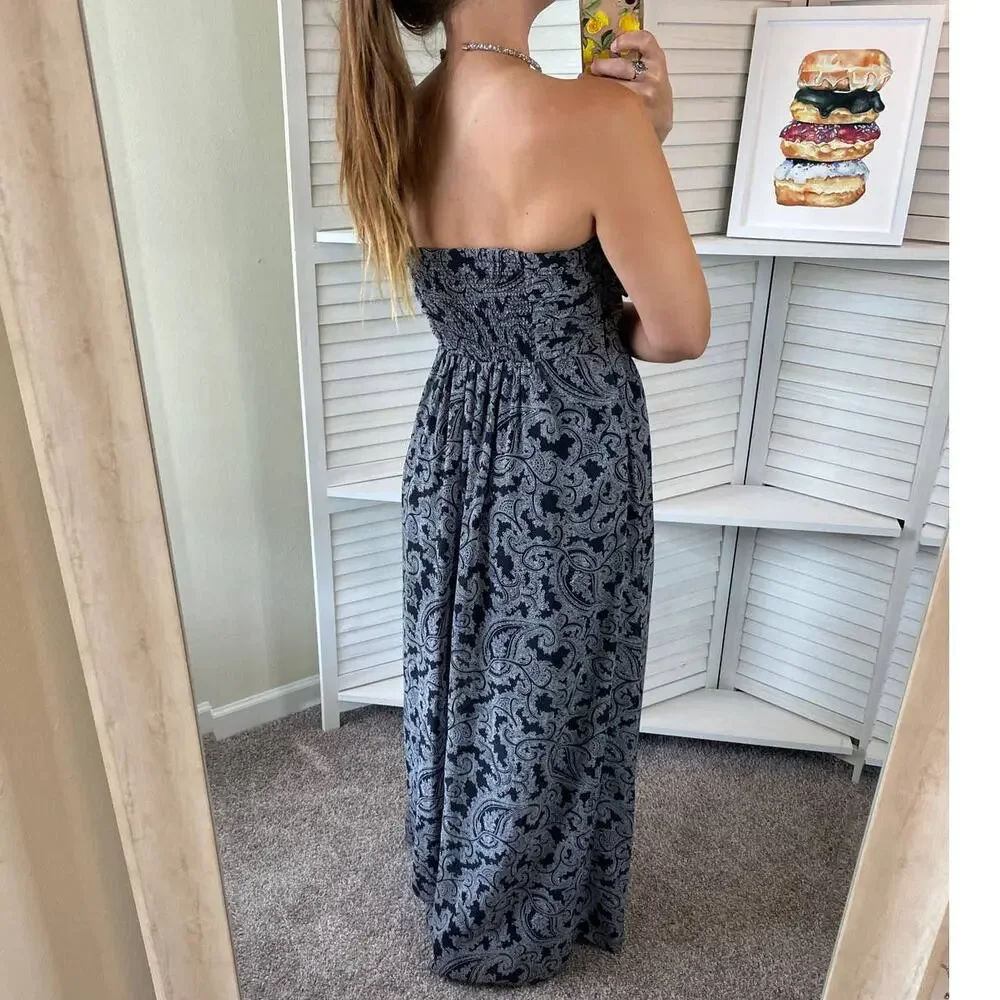 Jessica Simpson strapless maternity maxi dress - Picture 5 of 14